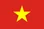 Bandeira do Vietnã com link para um site que explica os mandamentos de Deus em vietnamita.